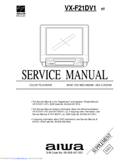 Aiwa VX-F21DV1 Service Manual