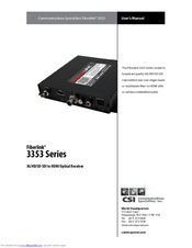 CSI FiberLink 3353 Series User Manual
