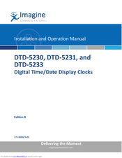 Imagine DTD-5231 Installation And Operation Manual