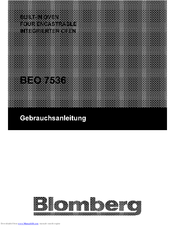 Blomberg BEO 7536 Operating Instructions Manual