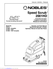 Nobles Speed Scrub 2001HD Operator And Parts Manual