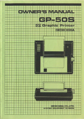 Seikosha GP-50S Owner's Manual