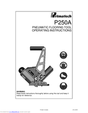 primatech P250A Operating Instructions Manual