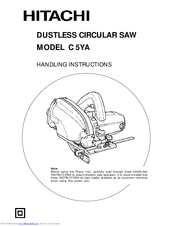 Hitachi C 5YA Handling Instructions Manual