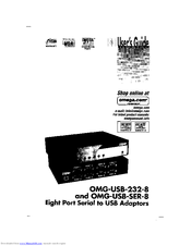 Omega OMG-USB-SER-8 User Manual