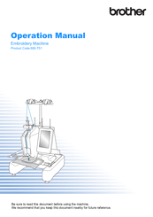 Brother 882-T51 Operation Manual