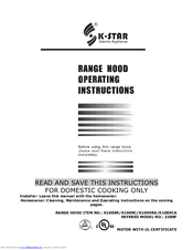 K-Star K1009 SERIES Operating Instructions Manual
