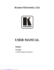 Kramer VM-4DH User Manual