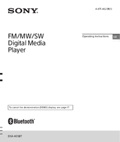 Sony DSX-A55BT Operating Instructions Manual