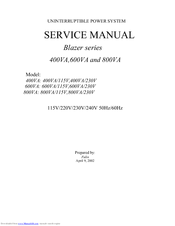 Centralion 600VA Service Manual