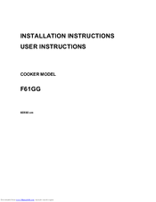 Venini VEF61.1GG Installation Instructions User Instructions