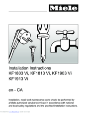 Miele KF1803 Vi Installation Instructions Manual