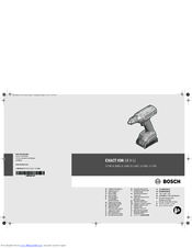 Bosch Exaction 18 V-LI 4-2000 Original Instructions Manual