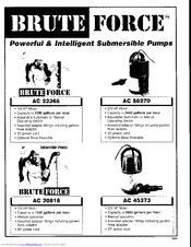 Brute Force AC 20818 Instruction Manual