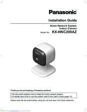Panasonic KX-HNC200AZ Installation Manual