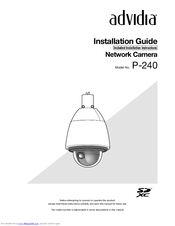 advidia P-240 Installation Manual