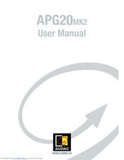 AUDAC APG20MK2 User Manual