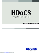 Nuvico HDoCS DT-P1600 Setup Manual