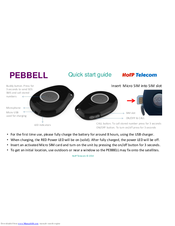 HoIP Telecom Pebbell Quick Start Manual