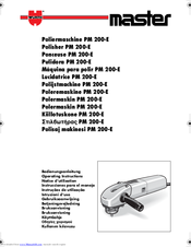 wurth Master PM 200-E Operating Instructions