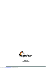 Raptor RAP 225 Instruction Manual