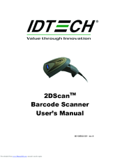 IDTECH 2DScan User Manual