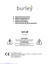 Burley 582-R Operating Instructions Manual