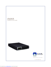 Axia xSwitch Installation & User Manual