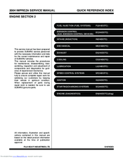 Subaru Impreza 2004 Service Manual