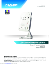 PROLiNK PIC1006WN-HD Quick Installation Manual