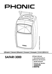 Phonic SAFARI 3000 User Manual