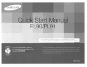 Samsung Vluu PL90 Quick Start Manual