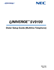 Nec SV9100 Setup Manual