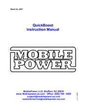 Mobile Power quickboost 2007 Instruction Manual