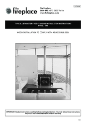 Fireplace 700 D Installation Instructions Manual