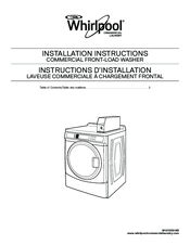 Whirlpool CHW8990CW Installation Instructions Manual