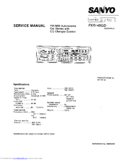Sanyo FXR-45GD Service Manual
