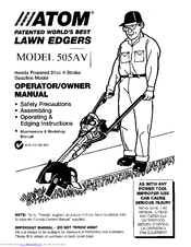 Atom 505AV Operator Owner's Manual