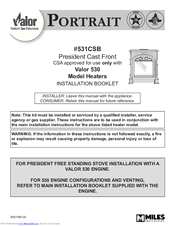 Valor PORTRAIT 530 Installation Booklet