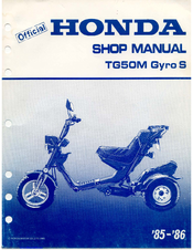 Honda TG50M Gyro S Shop Manual