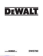 Dewalt DWS780 Original Instructions Manual