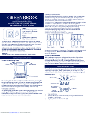 GreenBrook T612-C Installation & Operating Instructions