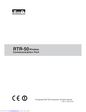 T&D RTR-50 User Manual