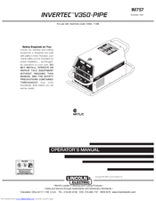 Lincoln Electric InvertecV350-PIPE Operator's Manual