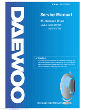 Daewoo KOC-870T5S Service Manual
