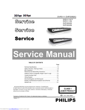 Philips DVP3300/96 Service Manual