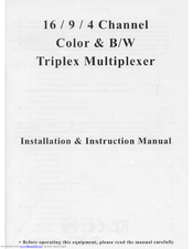 Hunt HCM-16CE Installation Instructions Manual