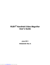 Freedom Scientific Ruby User Manual