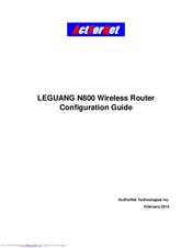 ActForNet LEGUANG N800 Configuration Manual