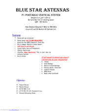 Blue Star P1 Instruction Manual